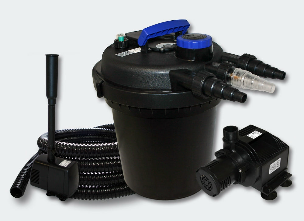 Kit de Filtration à Pression 6000l UVC 11W Pompe Tuyau Fontaine Truffaut