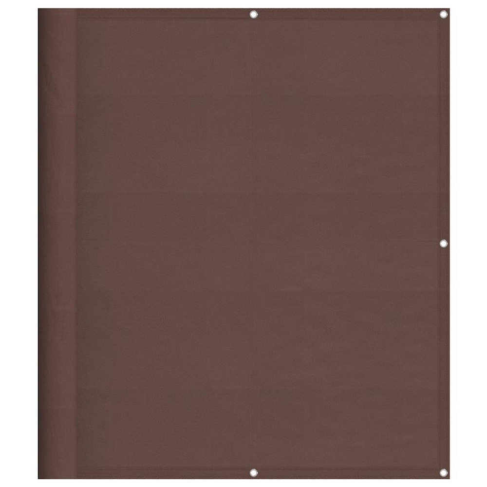 Écran de balcon marron 120x1000 cm 100% polyester oxford