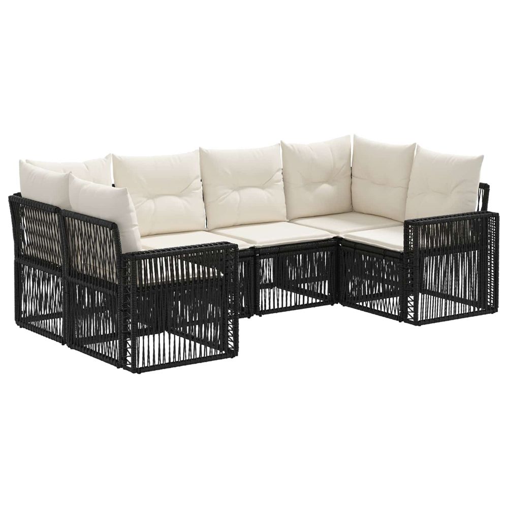 Ensemble de canapé de jardin 6 pc 6-nombre de places