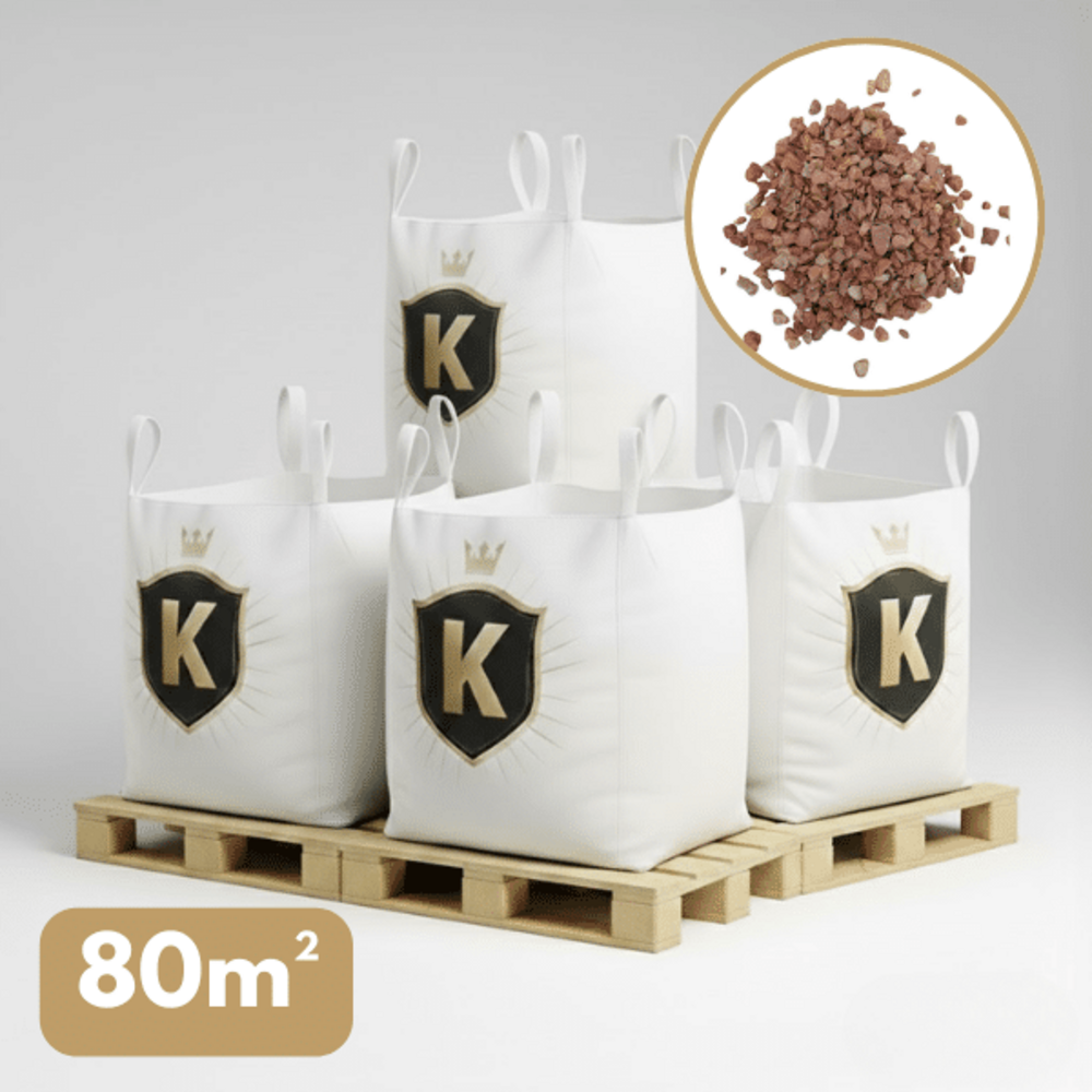 Gravier rose 8/14 mm – pack 4 big bag +/- 1,5t – 80 m²