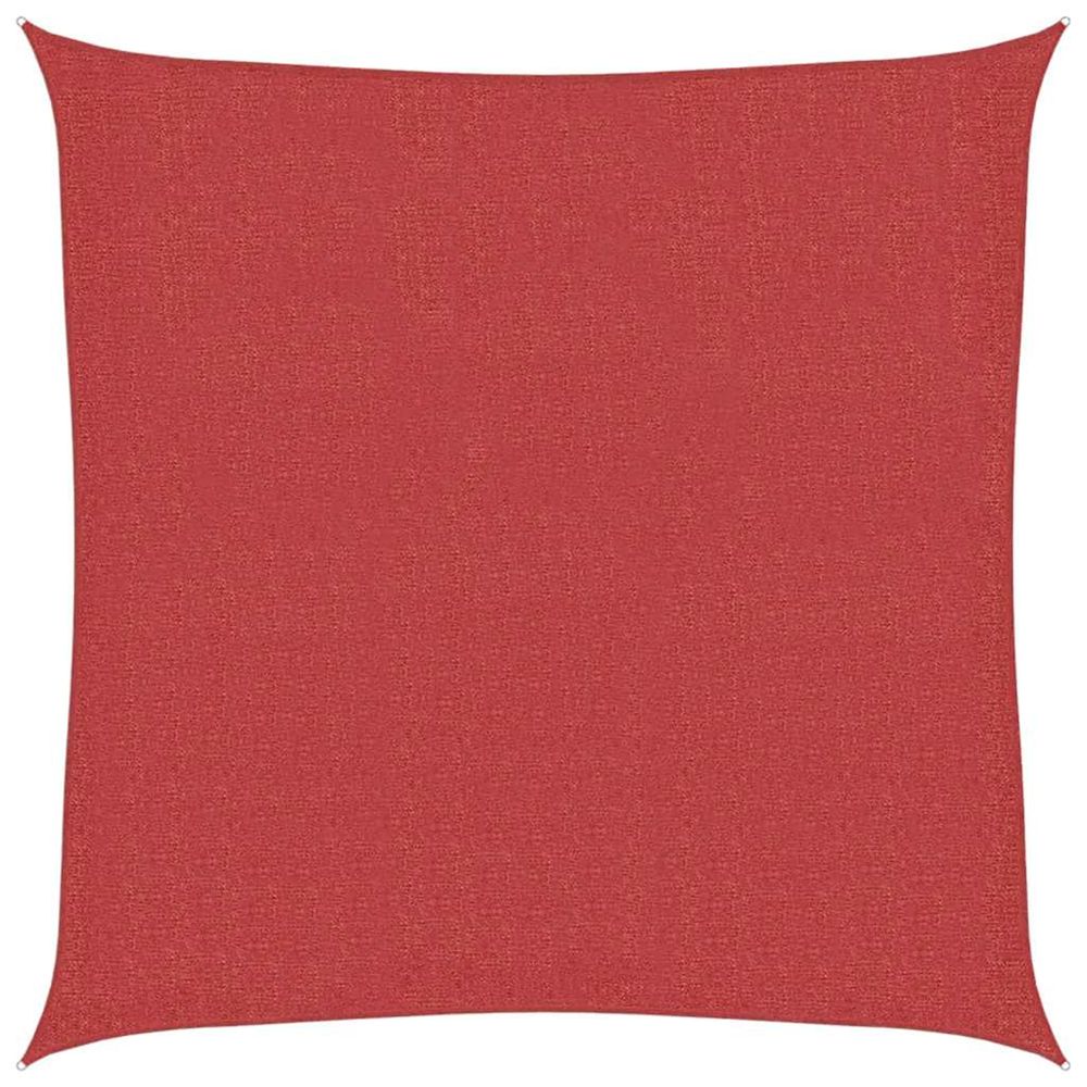 Voile d'ombrage 160 g/m² rouge 7x7 m pehd