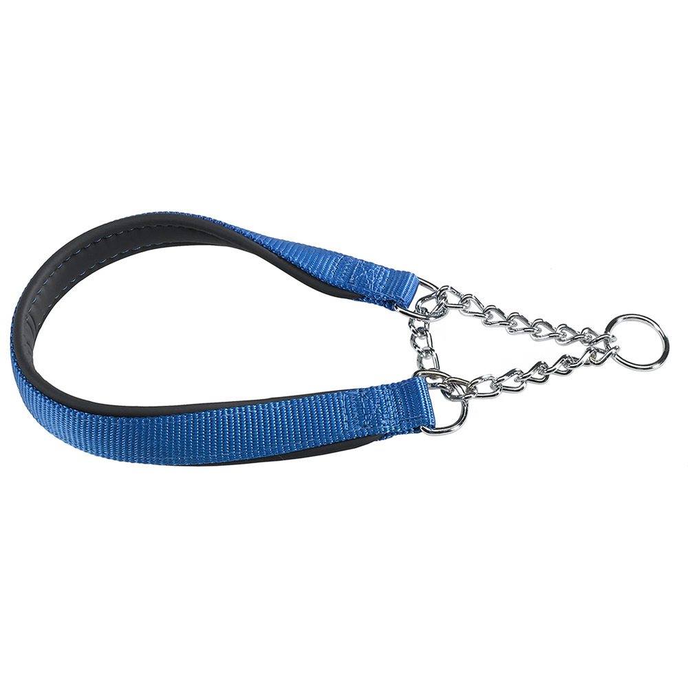 Ferplast collier semi-étrangleur pour chien, en nylon, rembourré, anti-traction, pour le dressage canin, taille l (tour de cou