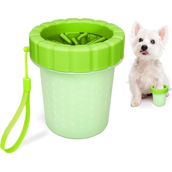 Lave-pattes pour chien - nettoyage facile s