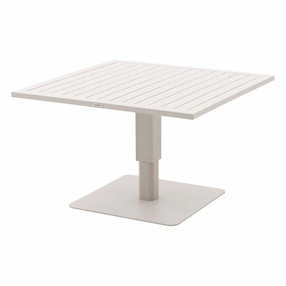 Table de jardin relevable carrée en aluminium salimia - avoine