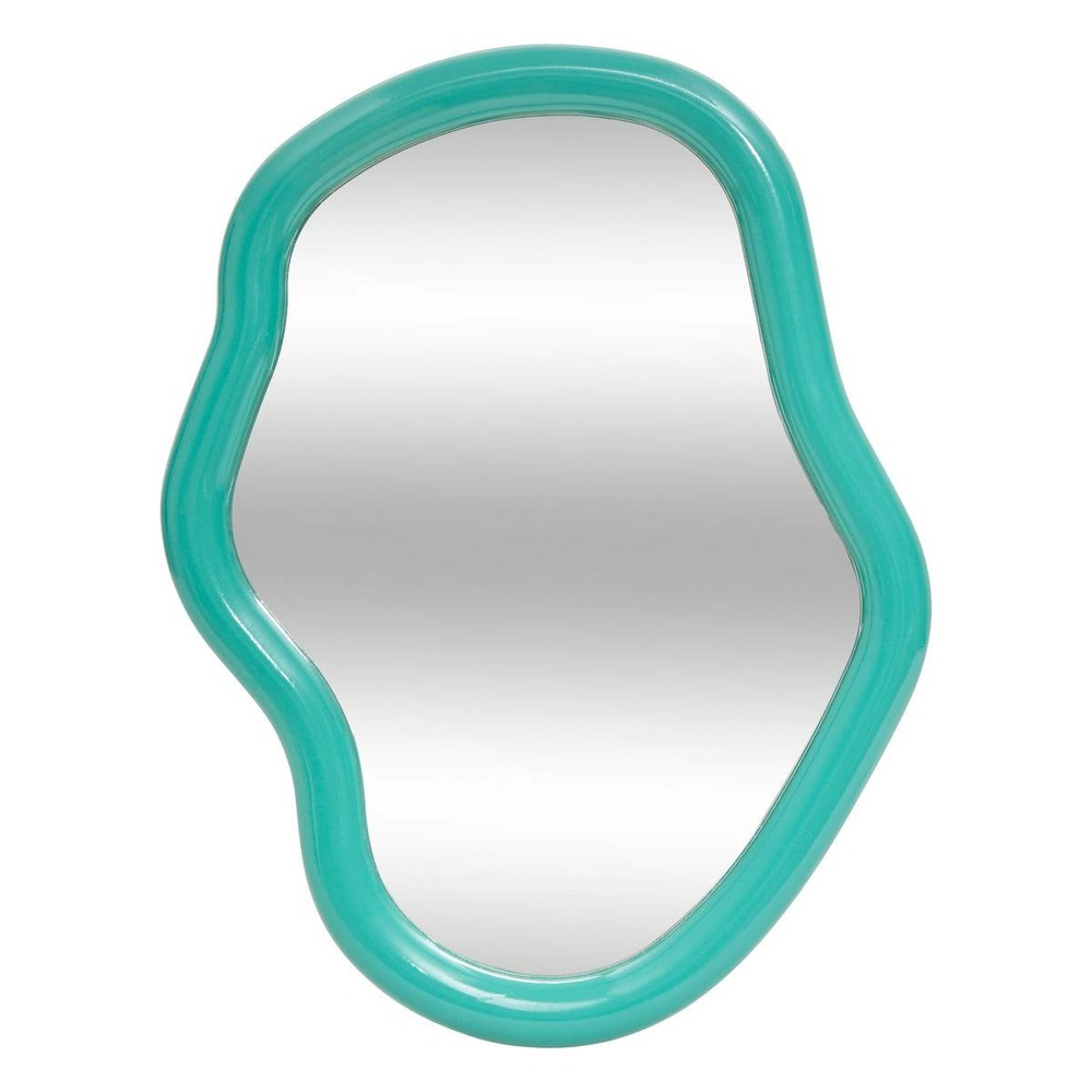 Miroir mural reza vert 33x25cm