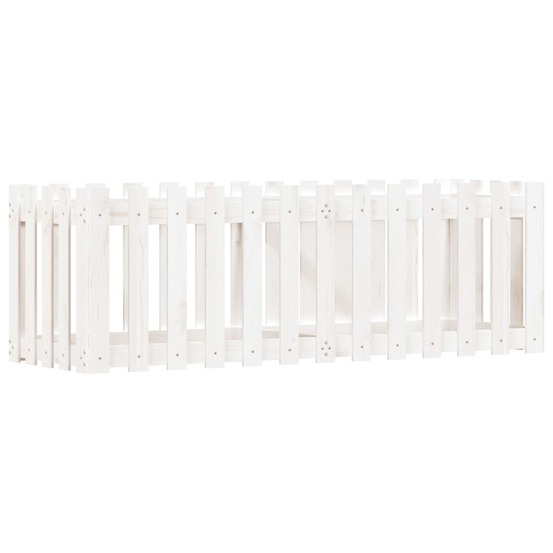 Lit surélevé de jardin design de clôture 150x50x50cm pin massif