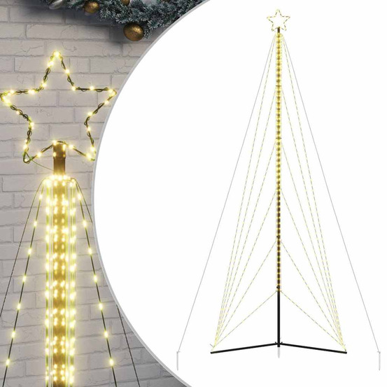 Sapin de noël à led 861 led blanc chaud 478 cm