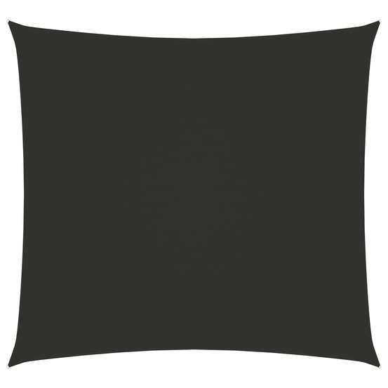 Voile toile d'ombrage parasol tissu oxford carré 4,5 x 4,5 m anthracite
