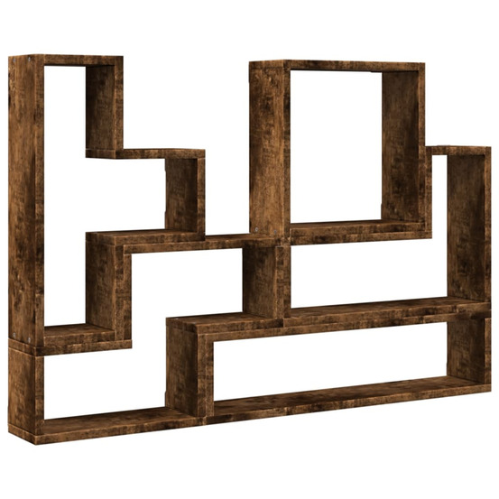 Étagère murale chêne fumé 96x12x64 cm bois d'ingénierie