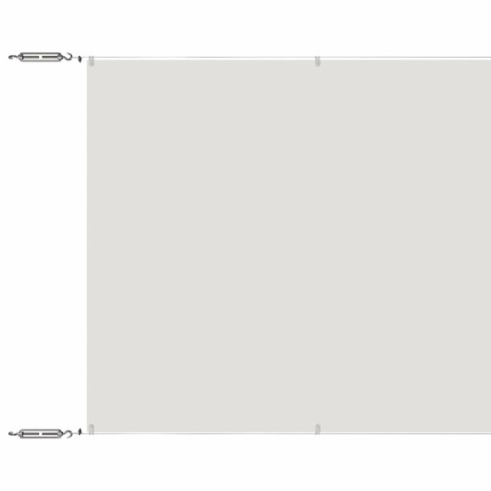 Auvent vertical blanc 60x800 cm tissu oxford