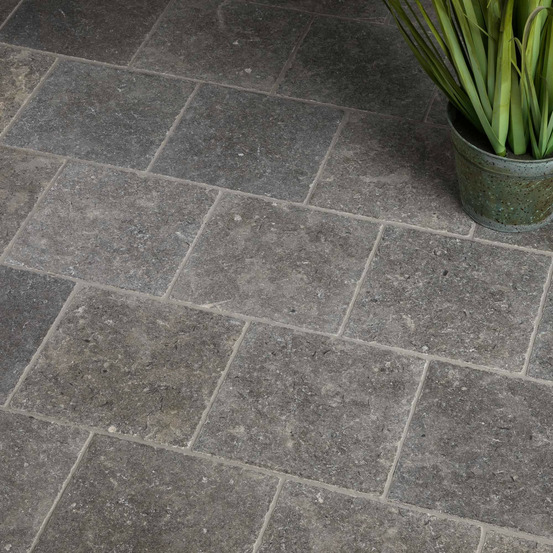 Pavé pierre d'egypte grise 20x20x2 cm (vendu au m² - 25 pavés/m²) - ro'ma nature