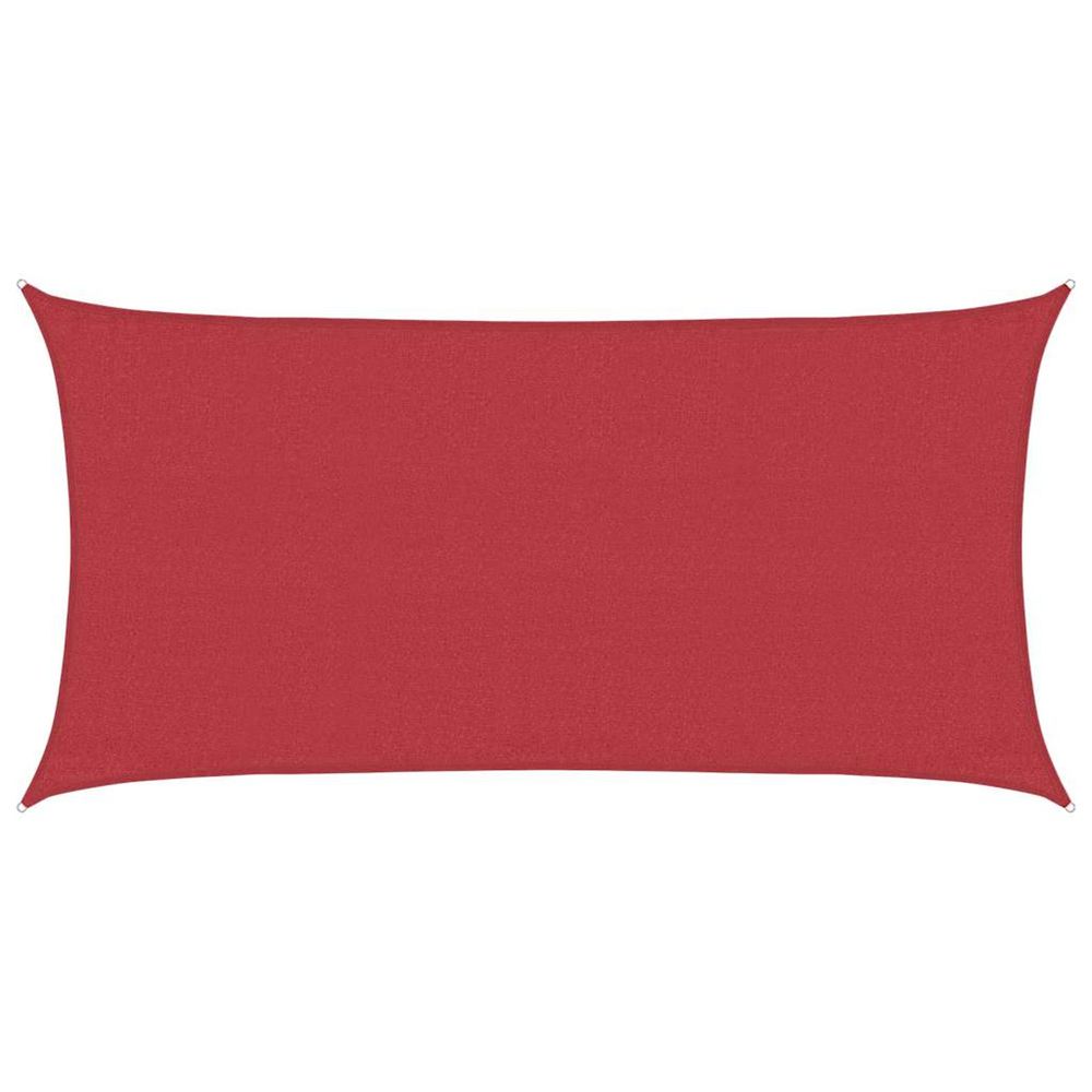 Voile d'ombrage 160 g/m² rouge 3x6 m pehd