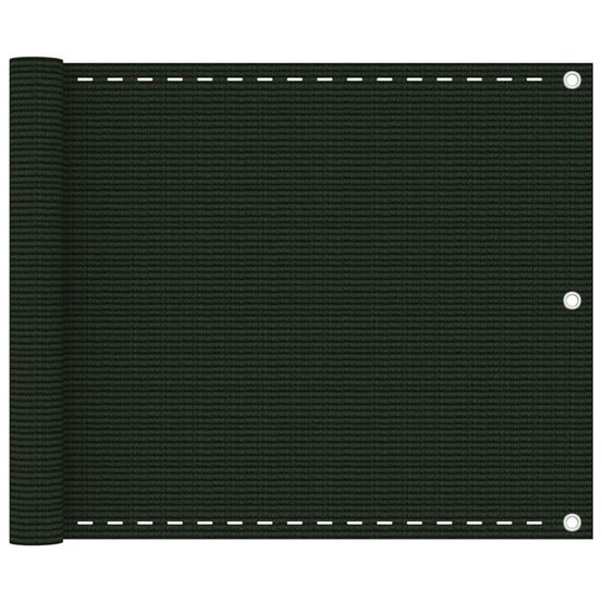 Écran de balcon vert foncé 75x300 cm pehd