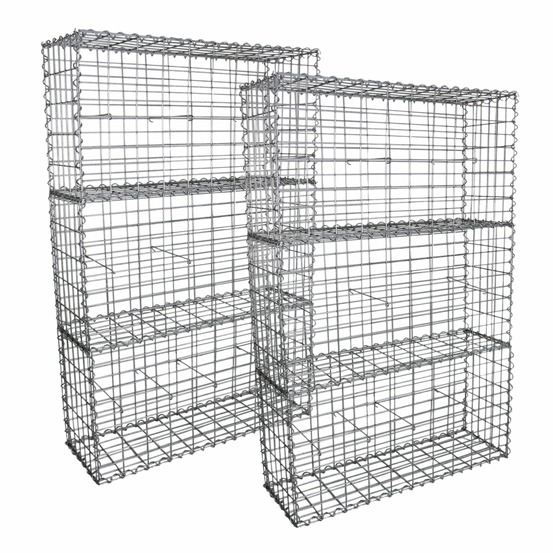 Monstershop lot de 6 paniers de gabions 100 x 50 x 30
