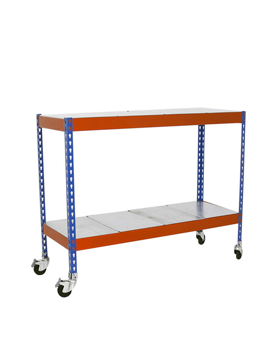 Etagère sans vis ecoforte mob. 1206-2 metal 900 bleu/orang/gal bleu/orange/galva 975x1200x600 - simonrack