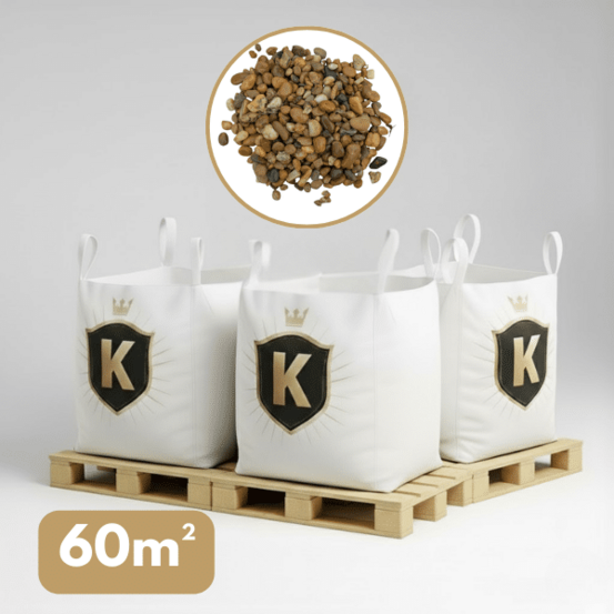 Galet jaune 10/16 mm – pack 3 big bag +/- 1,5t – 60 m²