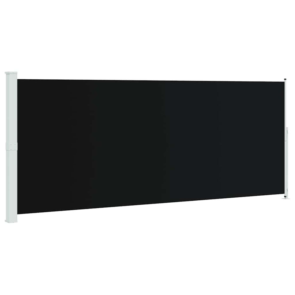 Auvent latéral rétractable de patio 200x514 cm noir