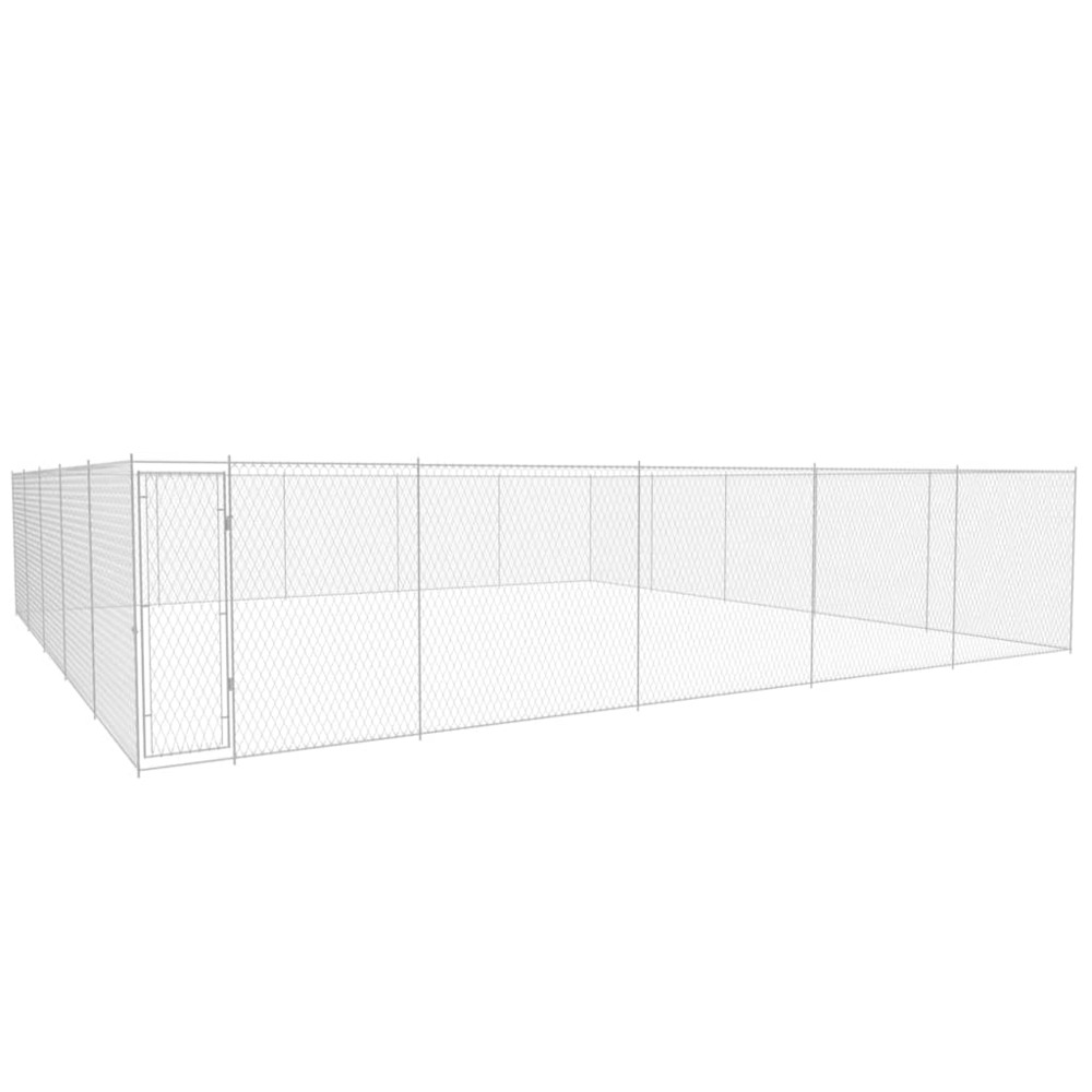 Chenil extérieur pour chiens acier galvanisé 950x950x185 cm
