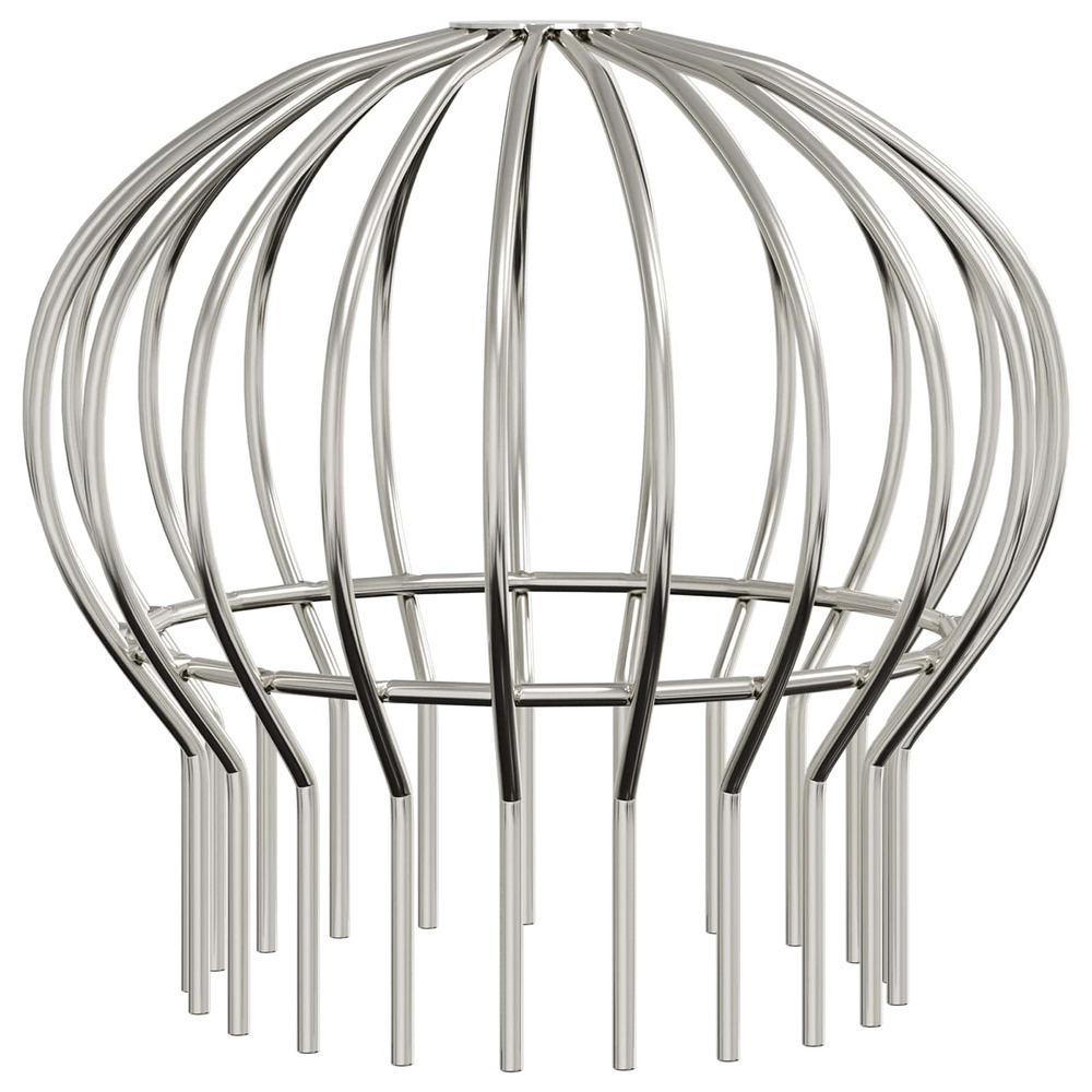 Garde-feuilles de gouttière 8 pcs argent 200 mm