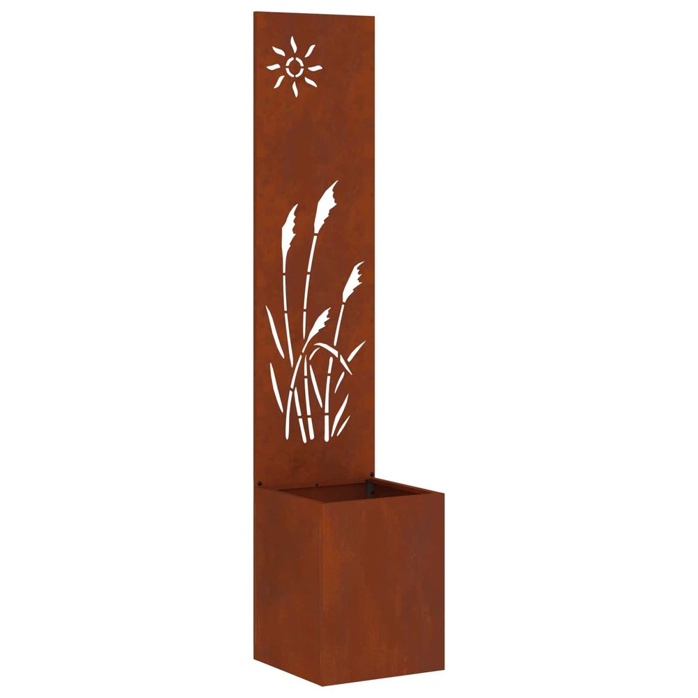 Écran de confidentialité de jardin rouillé 32 x 32 x 150 cm