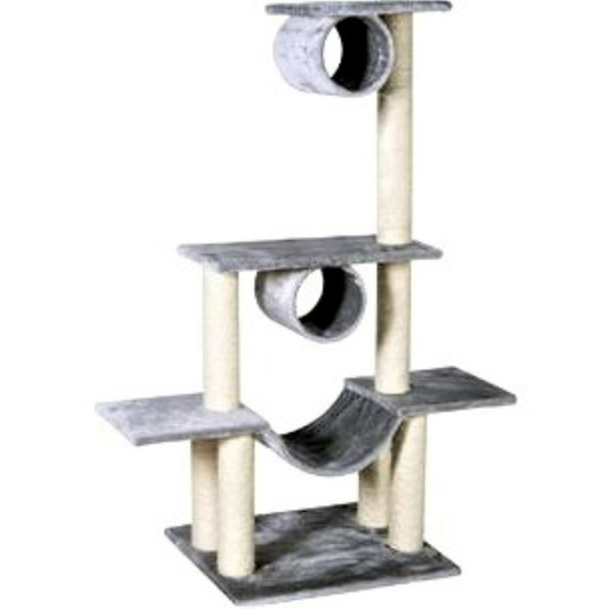 Arbre a chat amédéo, couleur gris clair, hauteur 140 cm, pour chat