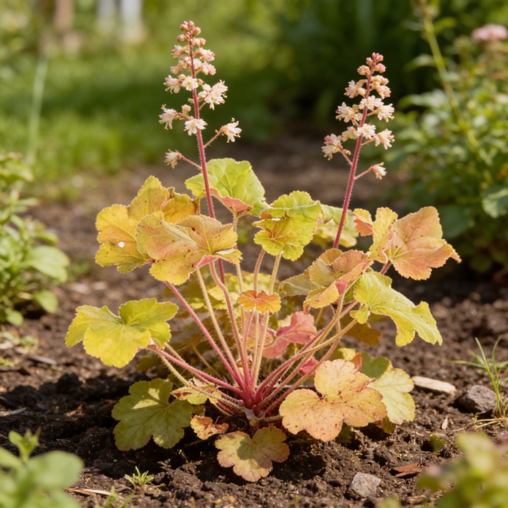Heuchère caramel 20cm godet 9cm - heuchera