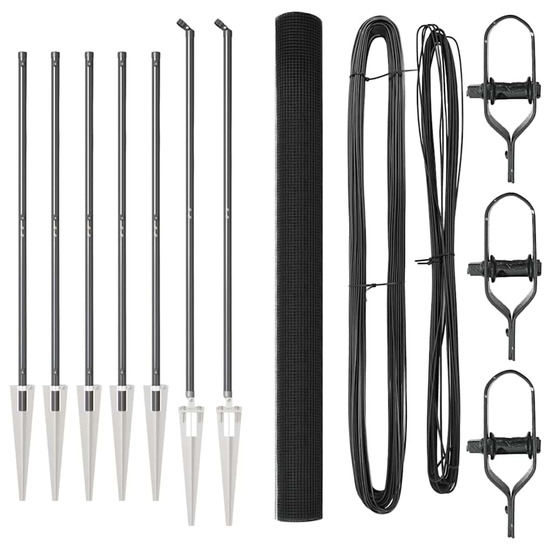 Poteau de clôture. Gris