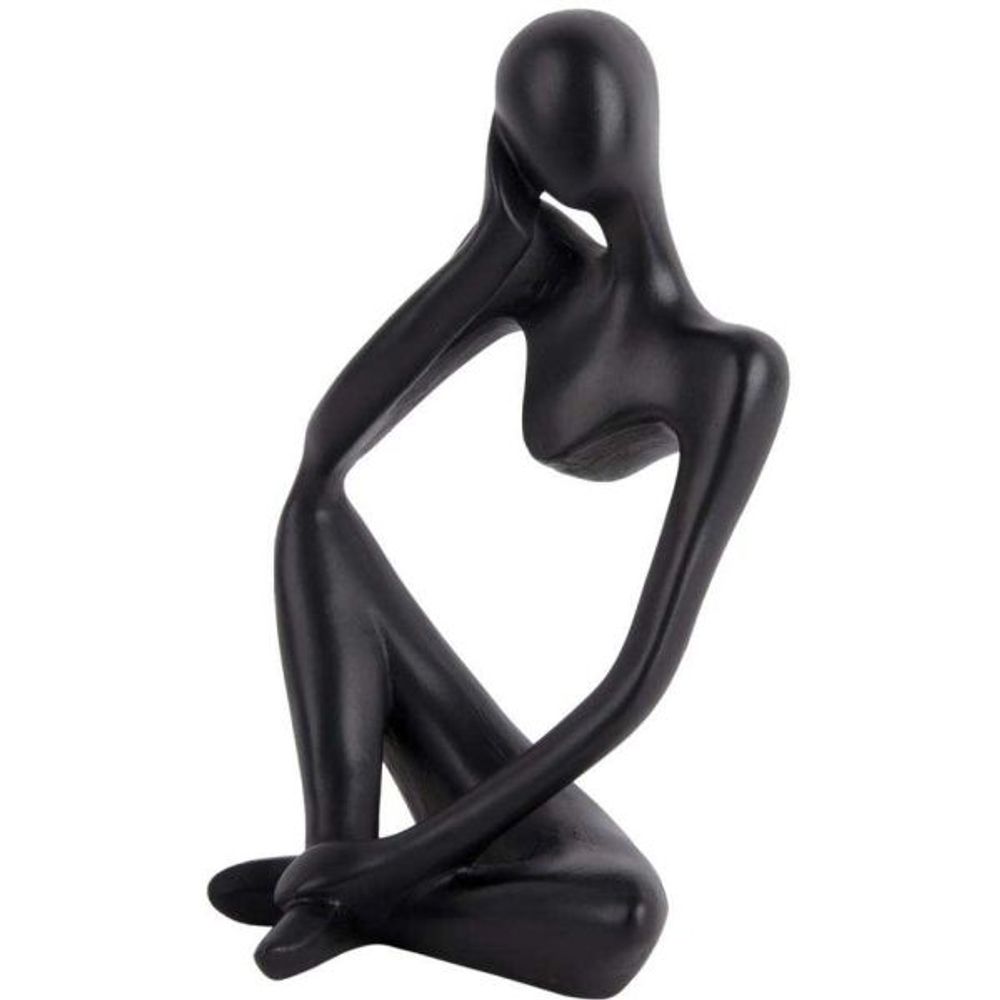 Statuette silhouette en polyrésine imagine noir
