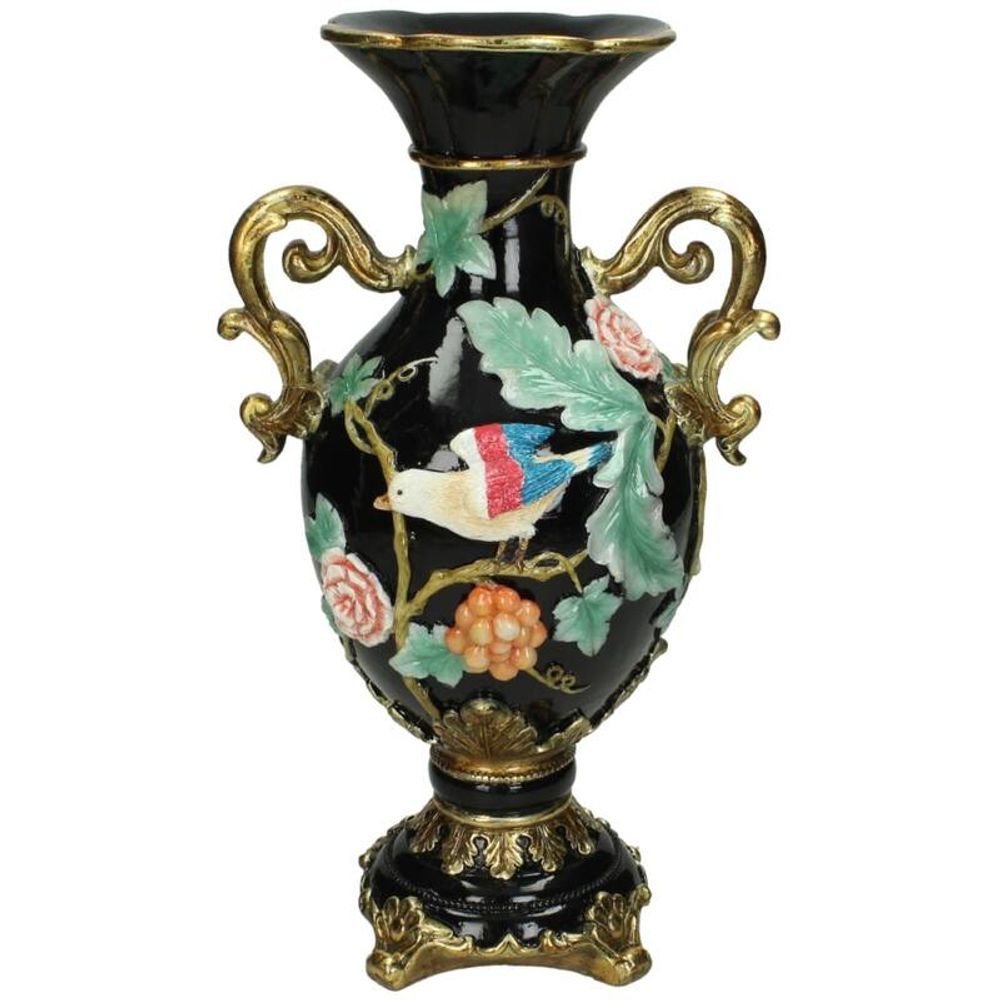Vase oiseau coloré - h 31,5 cm