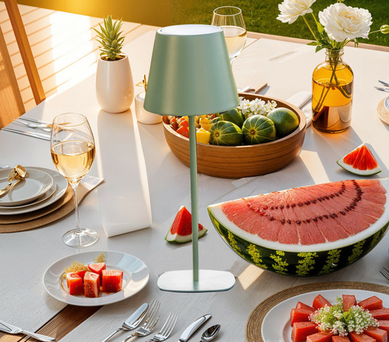 Lampe à poser 4 en 1 - vert amande - naoussa