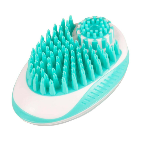 Brosse de shampouinage nettoyage et de massage 2 en 1 pour chien