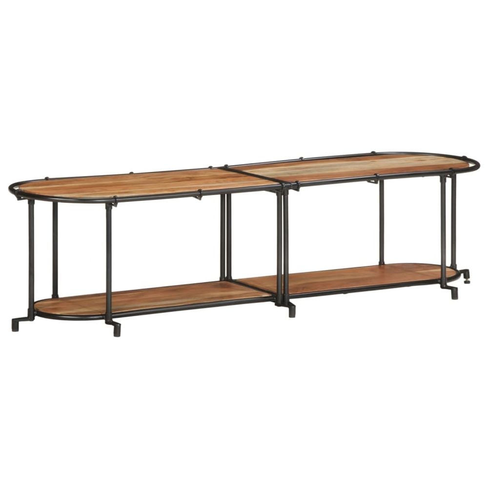 Meuble tv 160x42x40 cm bois d'acacia massif