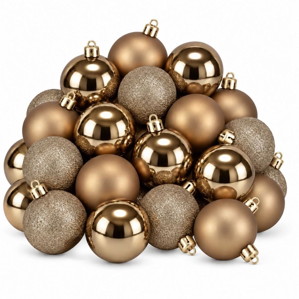 Babe de noël memike249/00192 set de 27 h8x8cm - marron clair
