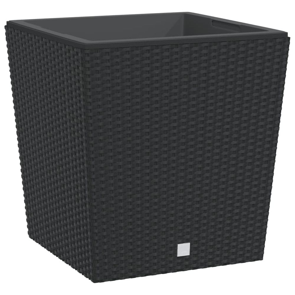 Jardinière et intérieur amovible anthracite 37 /64 l rotin pp