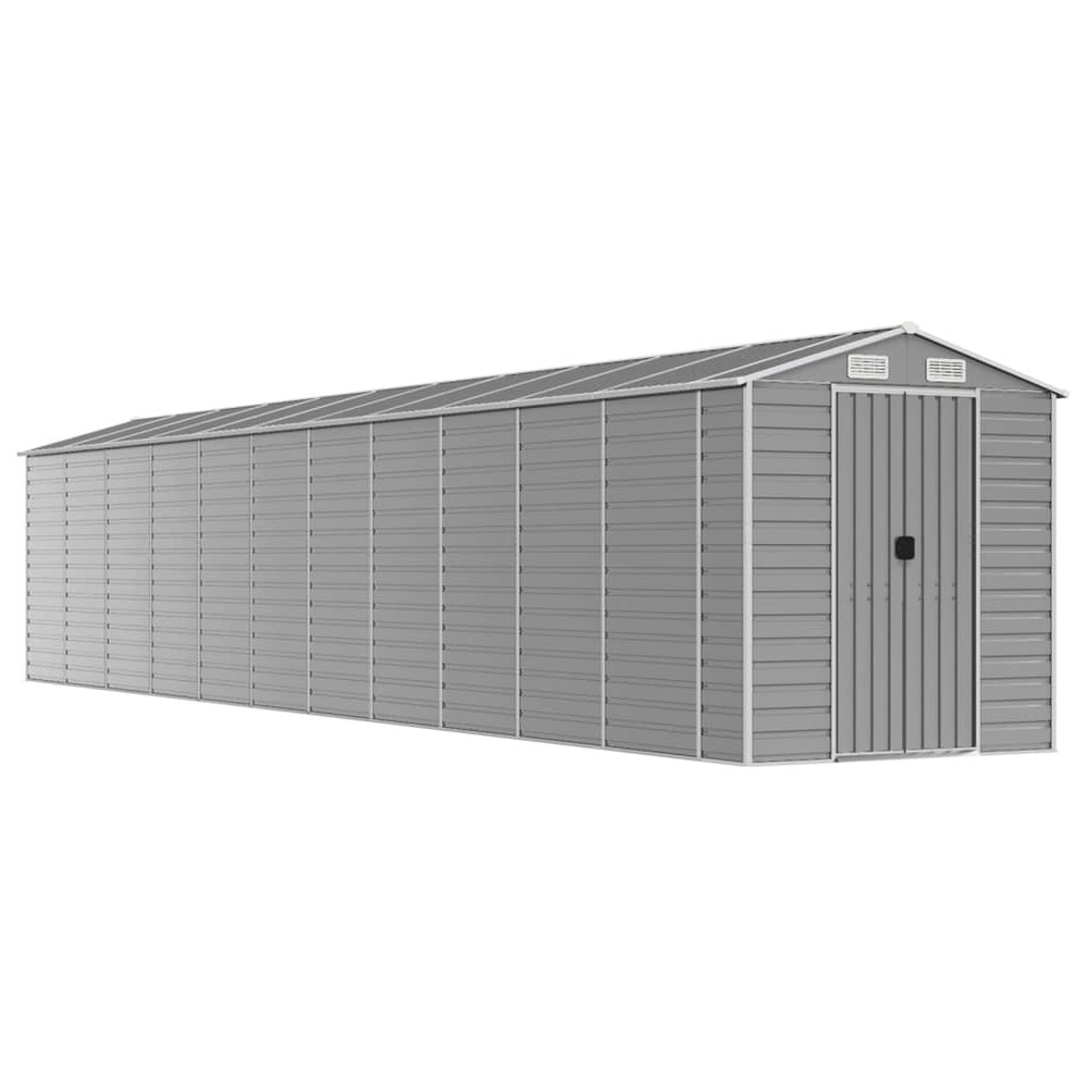 Abri de jardin cabane cabanon maison de stockage remise extérieur hangar outils robuste clair 191 x 980 x 198 cm acier galvan