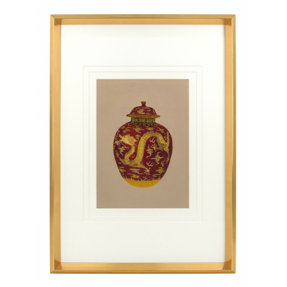 Tableau toile rouge - décoration d'autrefois