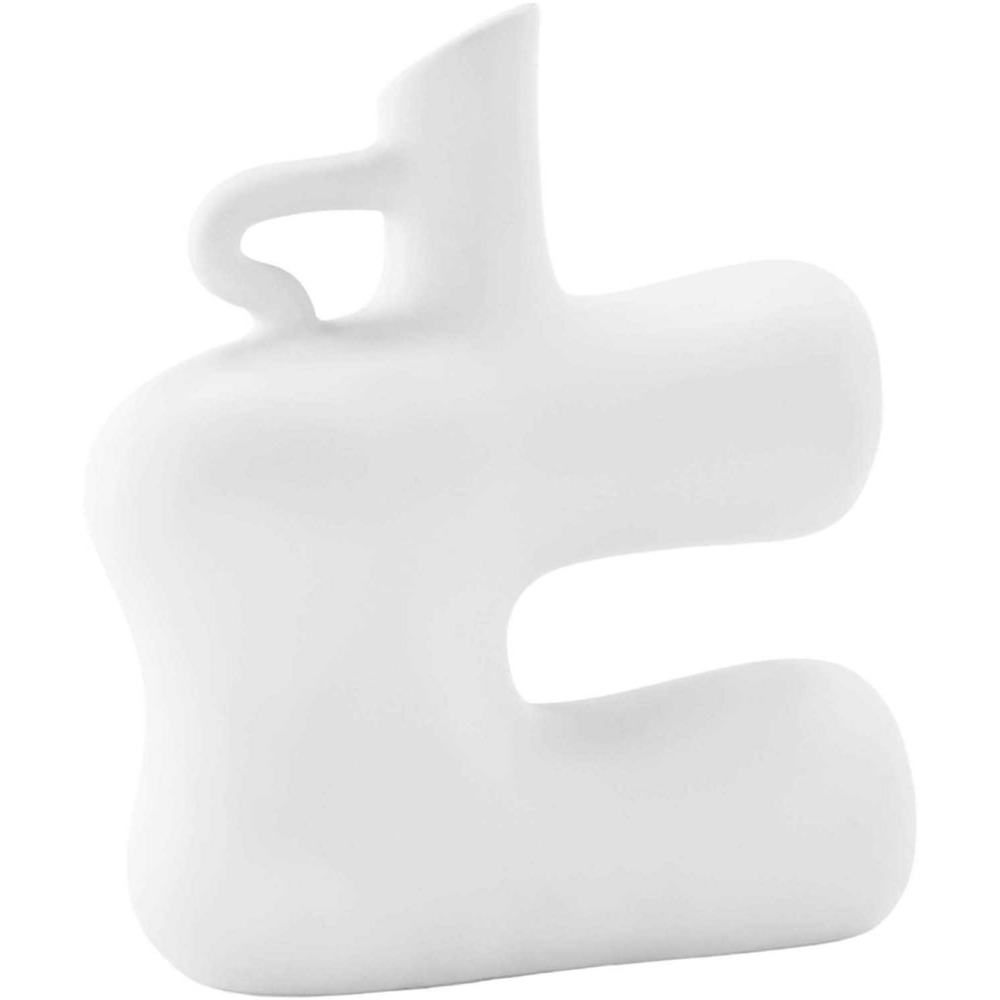 Vase en grès dity blanc