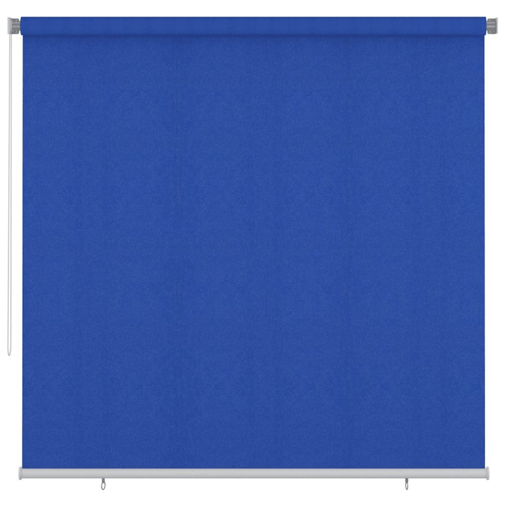 Store roulant d'extérieur 245 (l) x 230 (h) cm bleu hdpe