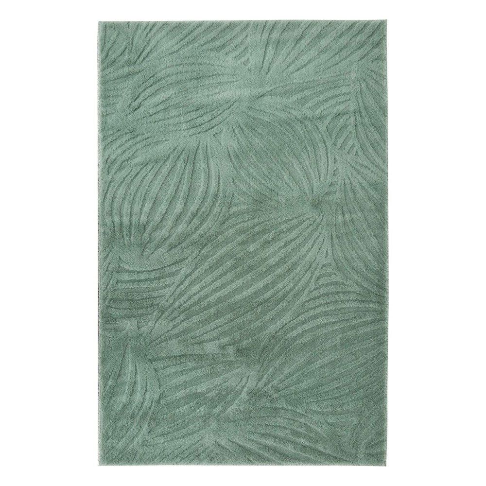 Tapis fausse fourrure onina vert kaki 90x60cm
