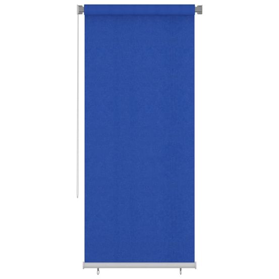 Store roulant d'extérieur 105 (l) x 230 (h) cm bleu hdpe