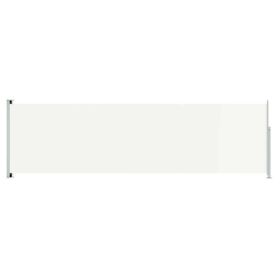 Auvent latéral rétractable de patio 180x600 cm crème
