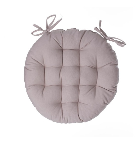 Galette de chaise ronde 38 cm lin