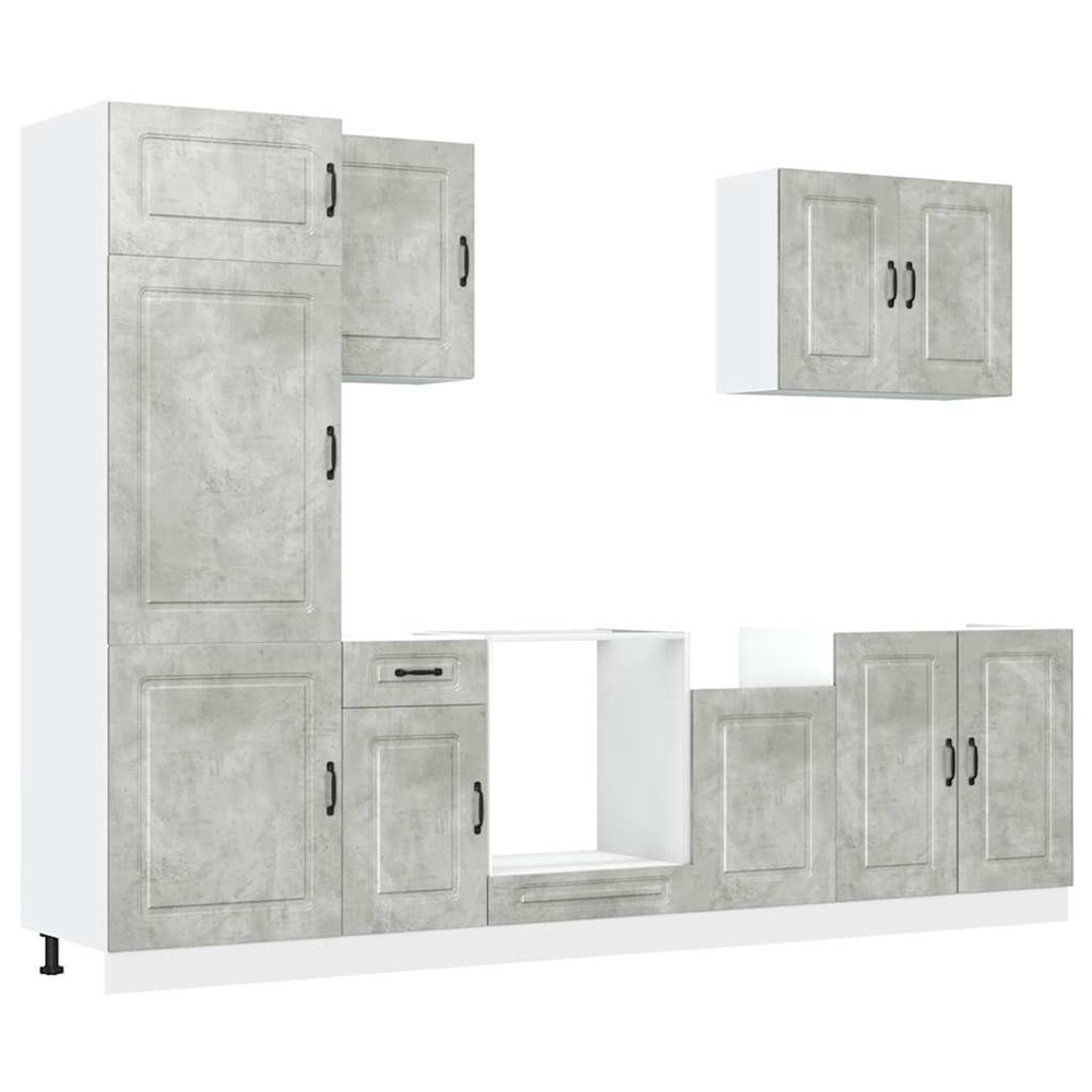 Ensemble d'armoires de cuisine 7 pcs kalmar bois d'ingénierie