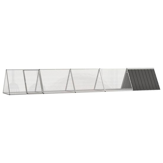 Très grand clapier modulable acier galvanisé lapin anthracite