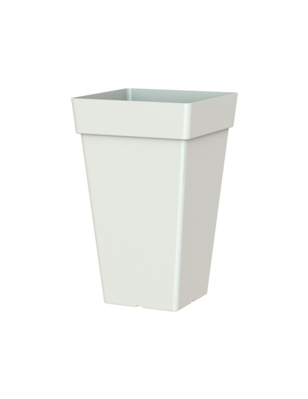 Pot de fleur capri carre hauteur 65cm blanc - eda