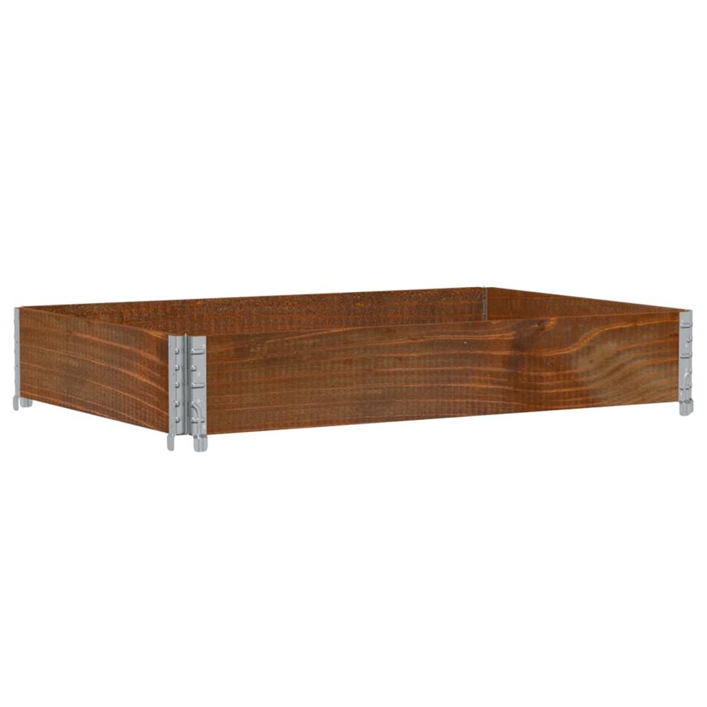 Jardinière d'extérieur marron 120x80 cm bois massif de pin