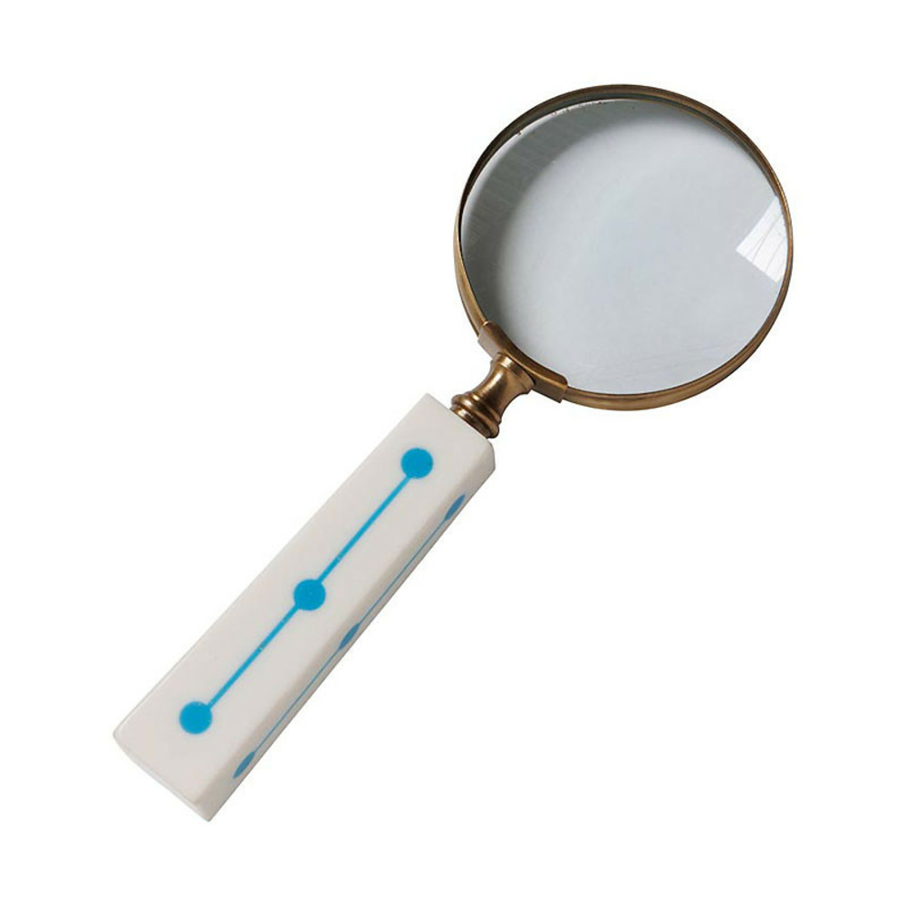 Loupe turquoise finition 20x9cm