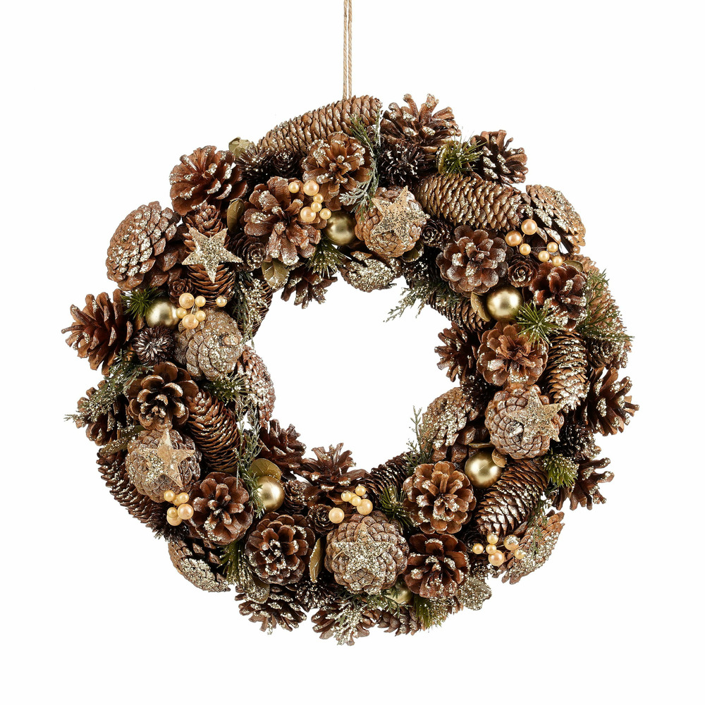 Mica decorations - couronne de noël d45