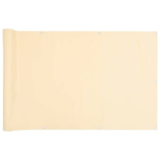Écran d'intimité de balcon crème 700x120 cm pvc