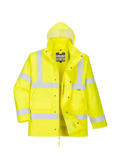 Parka hi-vis 4-en-1 couleur : jaune taille l - portwest